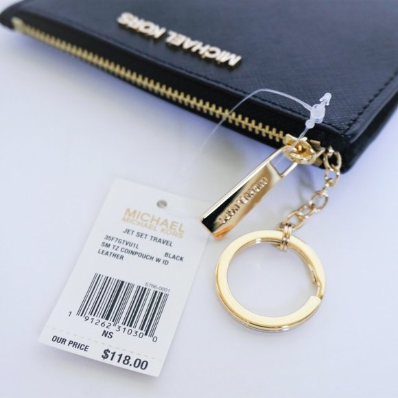 Michael Kors Bags Michael Kors Jet Set S Id Key Holder Wallet Black